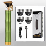 Professional Hair Trimmer with Grooming & Cleansing Kit - BAMBOO GREEN - Awesales