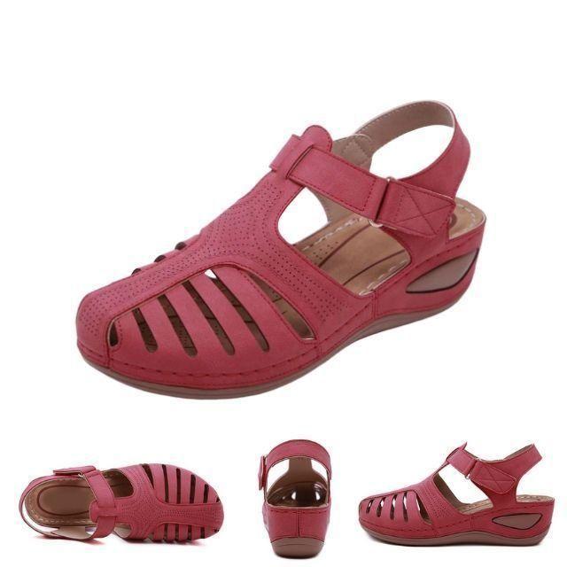 Orthopedic Premium Lightweight Leather Sandals Genuine Leather Casual Orthopedic Bunion Correction Sandals - Awesales