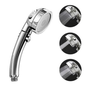 The Misugi - 3 In 1 High Pressure Showerhead (US Standard Hose Size) - Set of 2 (Silver) - Awesales