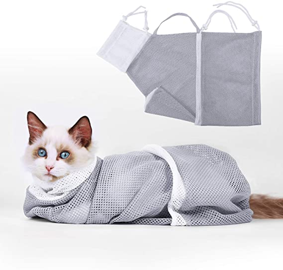 Cat Grooming Bath Bag - Grey / 1PCs - Awesales