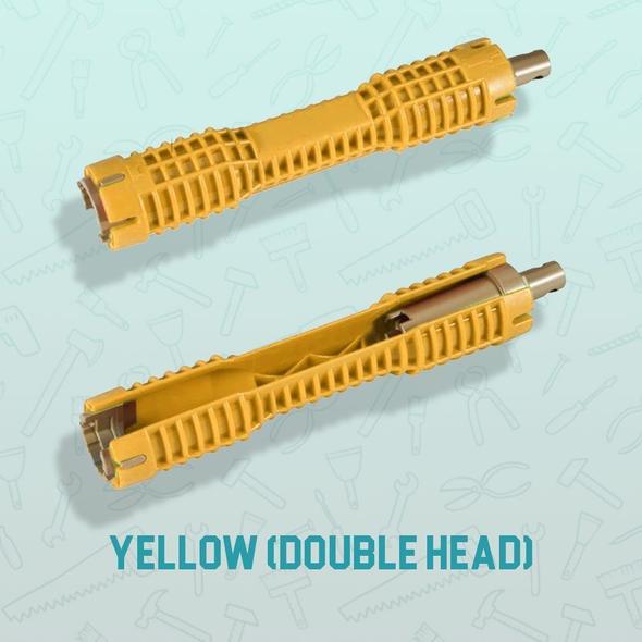 The Plumber's Sink Wrench - DUAL HEAD ( YELLOW ) - Awesales