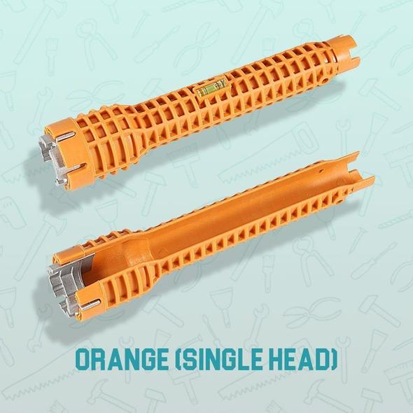 The Plumber's Sink Wrench - SINGER HEAD ( ORANGE ) - Awesales