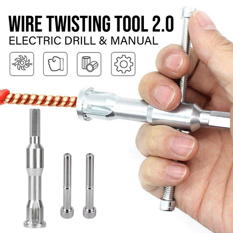 Wire Stripping and Twisting Tool Version 2.0 - TYPE 2 (with handle) - Awesales
