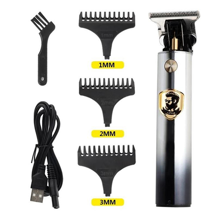 Professional Hair Trimmer with Haircut & Grooming Kit - GRADIENT SILVER - Awesales