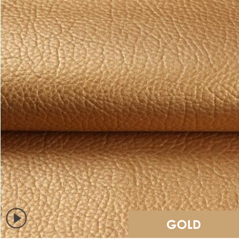 Self-adhesive Leather Repair Patch - 20 X 53 (INCHES) / GOLD / 1 PIECE - Awesales