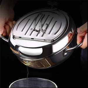 STAINLESS STEEL DEEP FRYING POT - Awesales