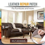 Self-adhesive Leather Repair Patch - 20 X 53 (INCHES) / BLACK / 1 PIECE - Awesales