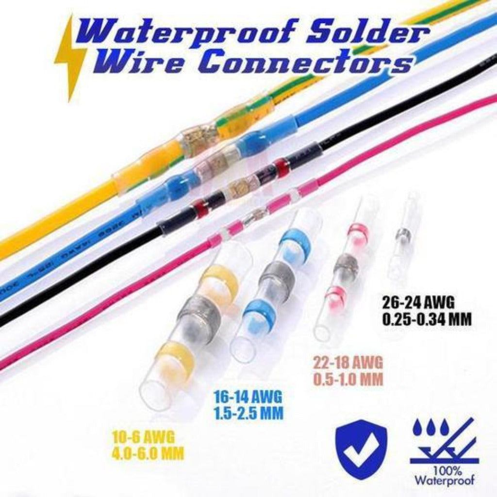 Waterproof Solder Wire Connectors - 200 Pcs (Free Shipping) - Awesales