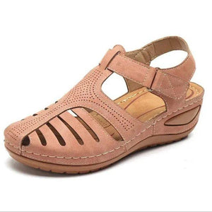 Orthopedic Premium Lightweight Leather Sandals Genuine Leather Casual Orthopedic Bunion Correction Sandals - Pink / 5.5 - Awesales