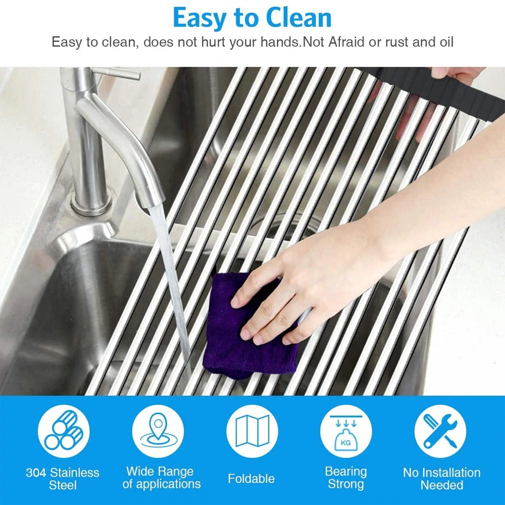Foldable Dish Drying Sink Rack 2021 - Awesales