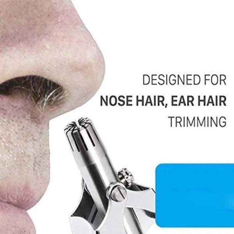 Safe Touch Stainless Steel Nose Hair Trimmer - Awesales