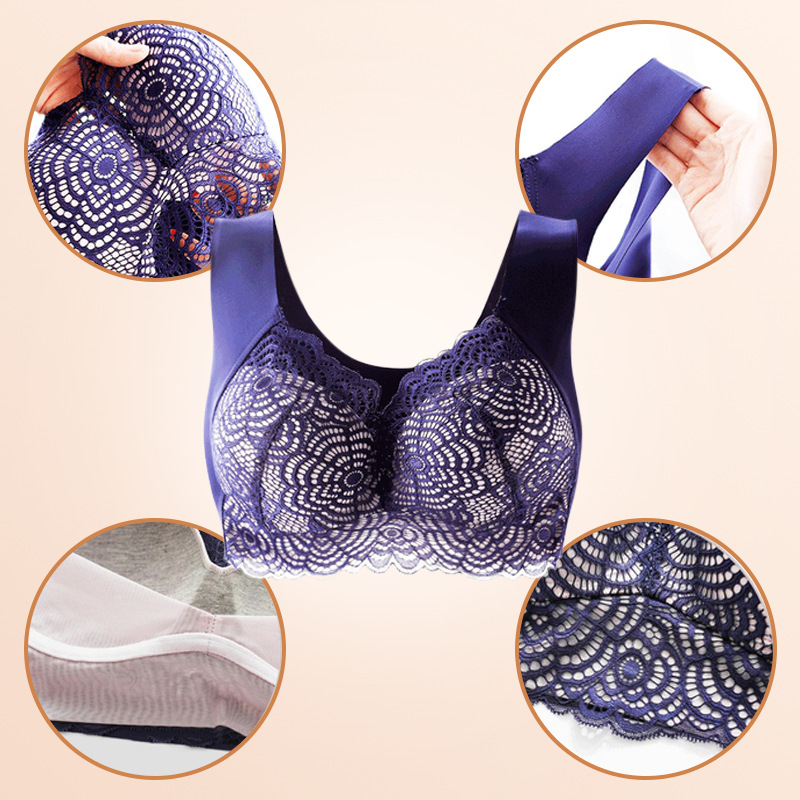 Wire Free Lace Bras For Women Plus Size - Vest Lingerie - Thin Cup Brassiere Eveyday Wear - Awesales