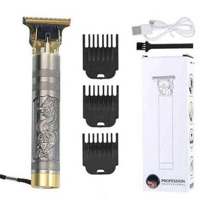 Professional Hair Trimmer with Haircut & Grooming Kit - DRAGON SILVER - Awesales