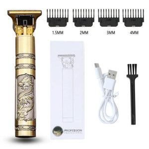 Professional Hair Trimmer with Haircut & Grooming Kit - DRAGON GOLD - Awesales