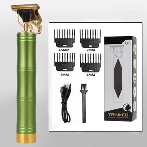 Professional Hair Trimmer with Grooming & Cleansing Kit - BAMBOO GREEN - Awesales