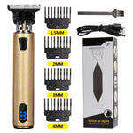 Premium LCD Professional Hair Trimmer - GOLD - Awesales