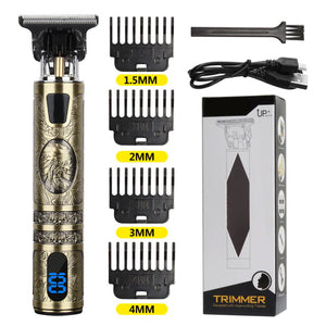 Premium LCD Professional Hair Trimmer - INDIAN - Awesales