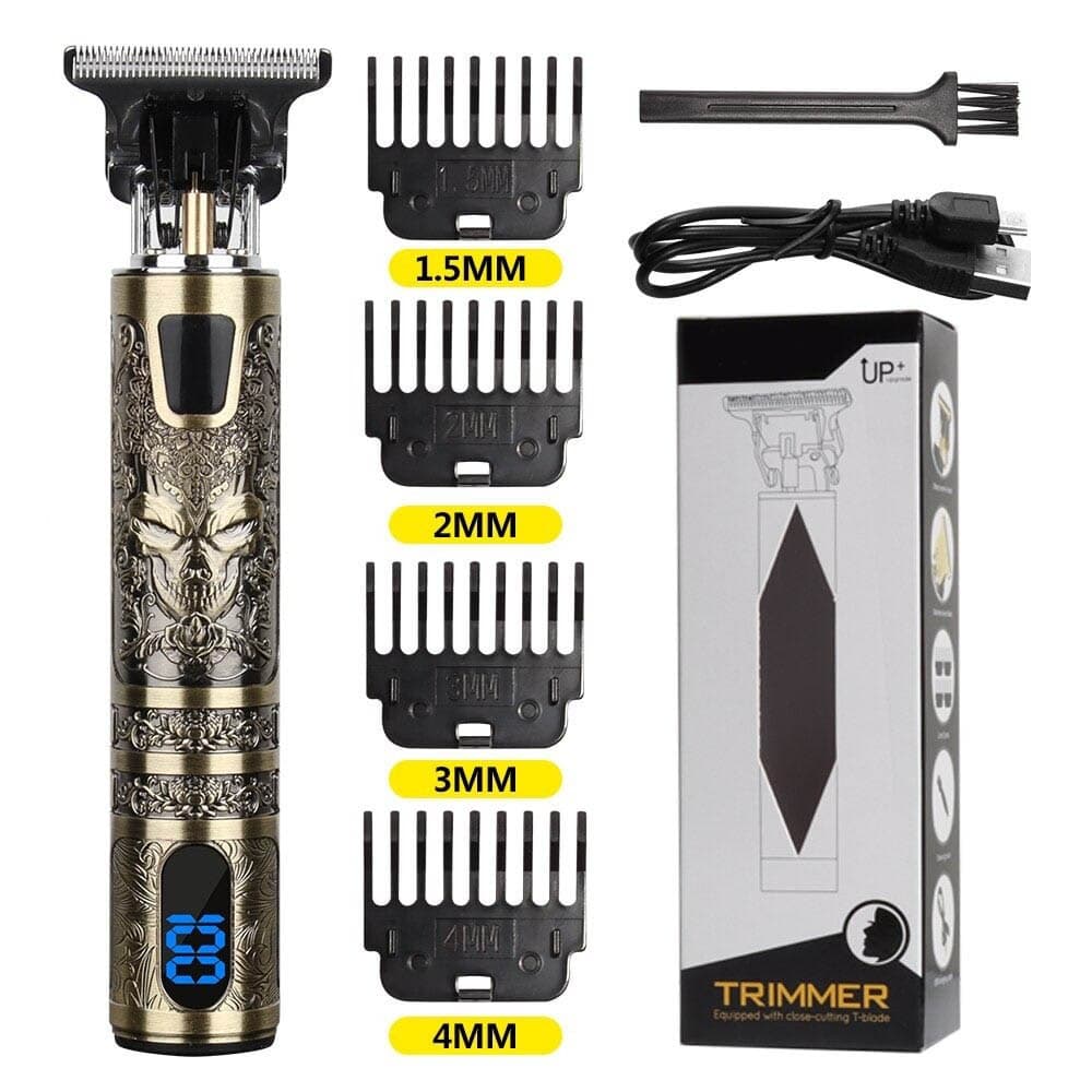 Premium LCD Professional Hair Trimmer - DEMON KING - Awesales