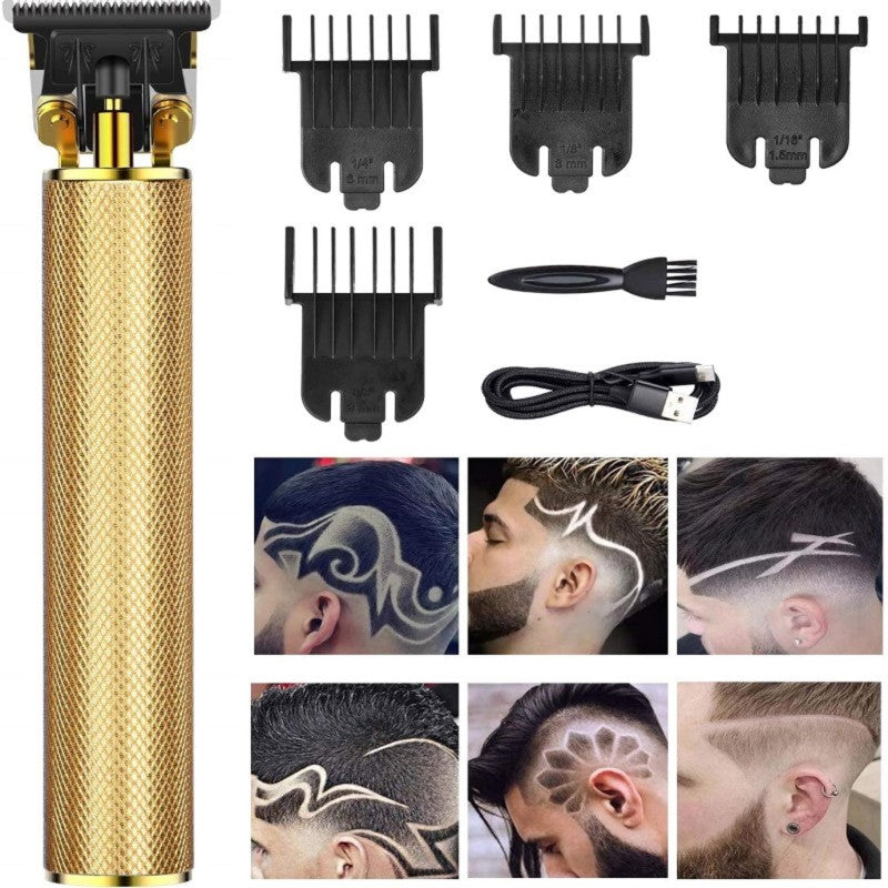 Professional Hair Trimmer with Haircut & Grooming Kit - GOLD - Awesales