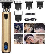 🔥Buy 2 Free shipping – Premium LCD Professional Hair Trimmer - GOLD - Awesales